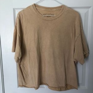 Antistar Washed Short Sleeved Crop Tee